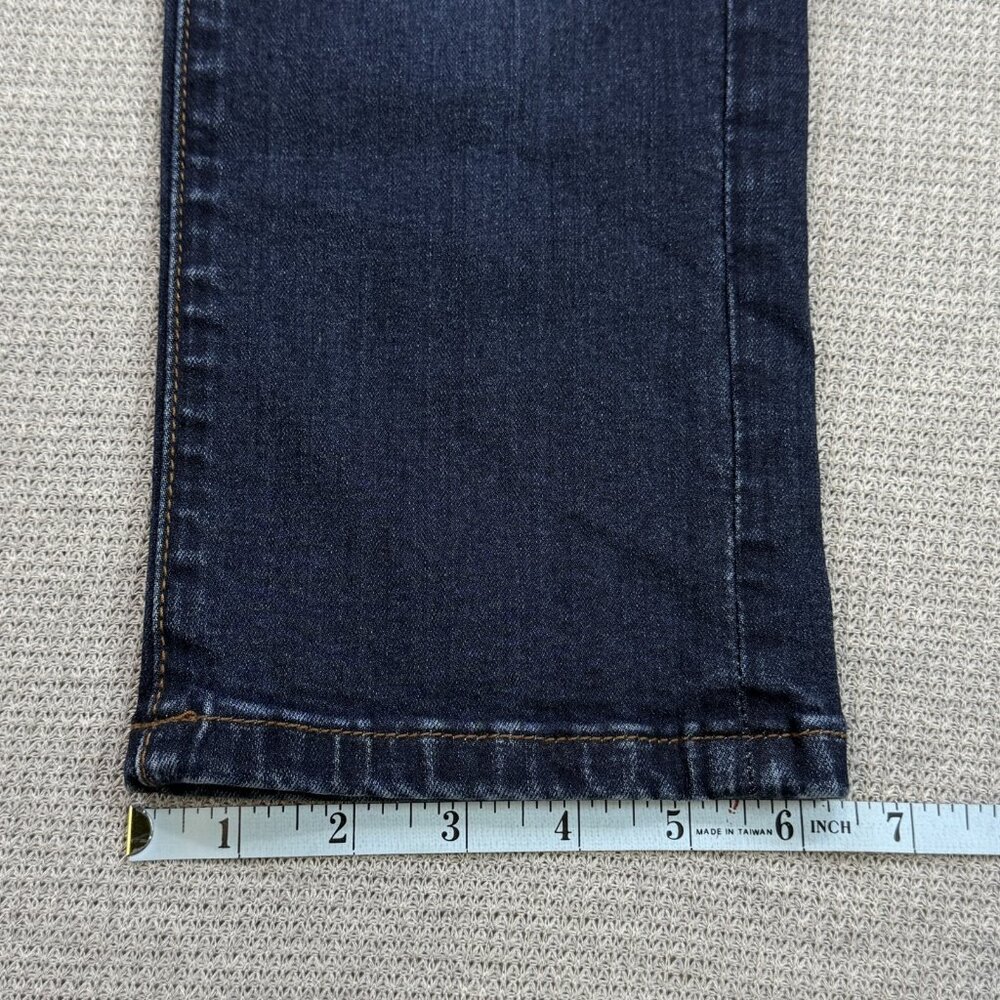 LA Idol USA Womens Blue Denim Capri Jeans Straight Leg Low Rise Size 0 W26/L18 - Picture 12 of 13